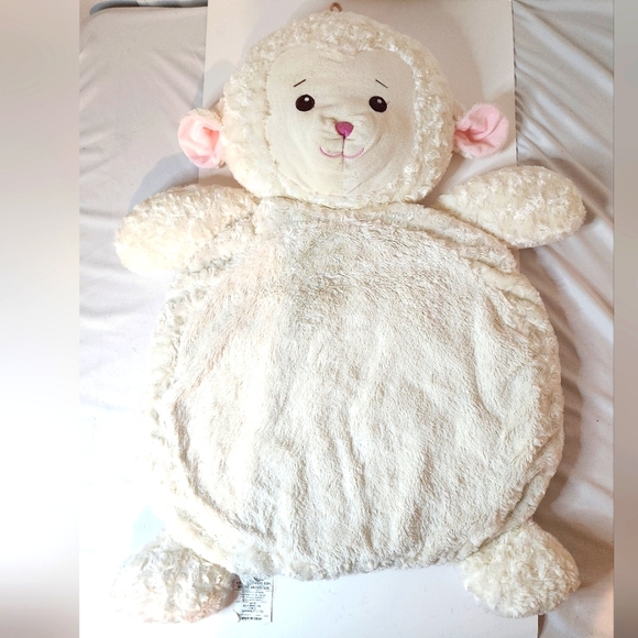 Mary Meyer Bestever Baby Mat Lamb white plush floor blanket - Picture 1 of 8